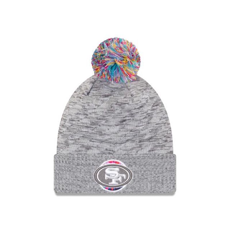 NFL San Francisco 49ers Crucial Catch Sport Knit (KYP5356) - Grey New Era Beanies